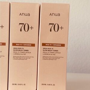 Anua 70+ Rice Glow Milky Toner — Pink